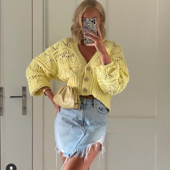 Zara jeweled buttons cardigan bloggers fav… - Picture 7 of 16